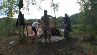 Групповой секс с пьяными девушками на природе